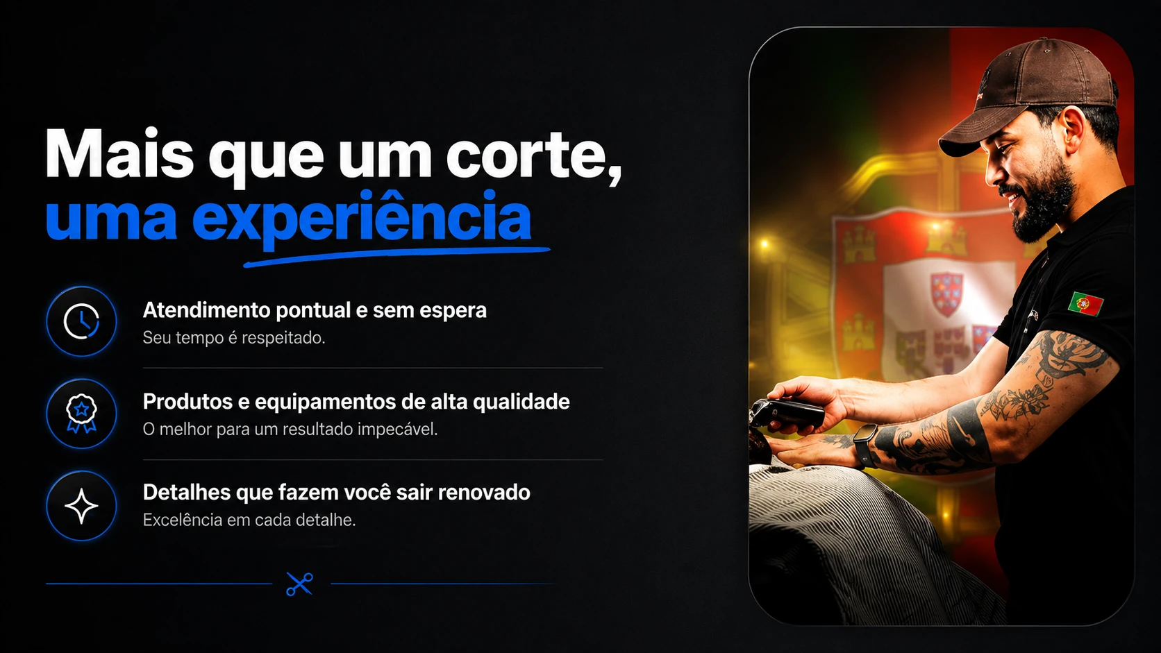 Mais que um corte, uma experiência